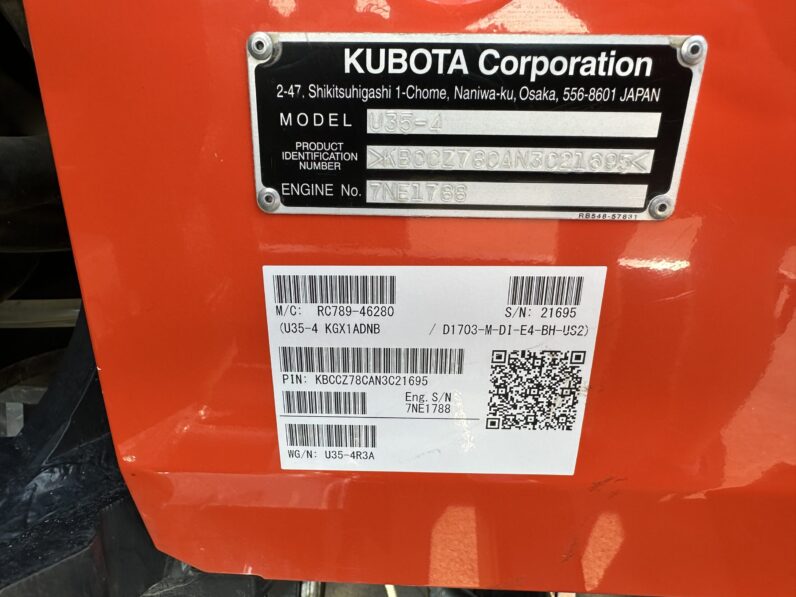 2023 Kubota U35-4