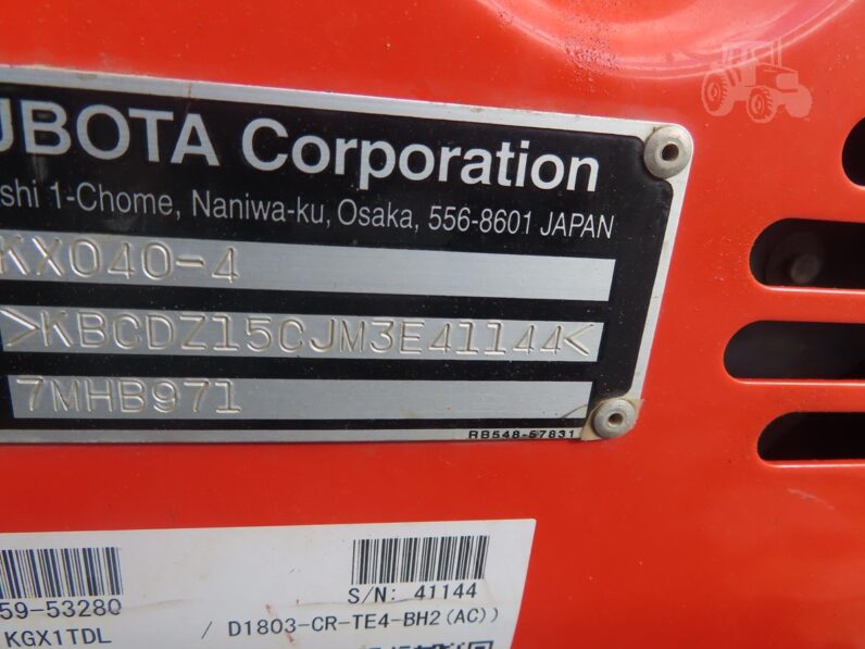 2021 KUBOTA KX040-4